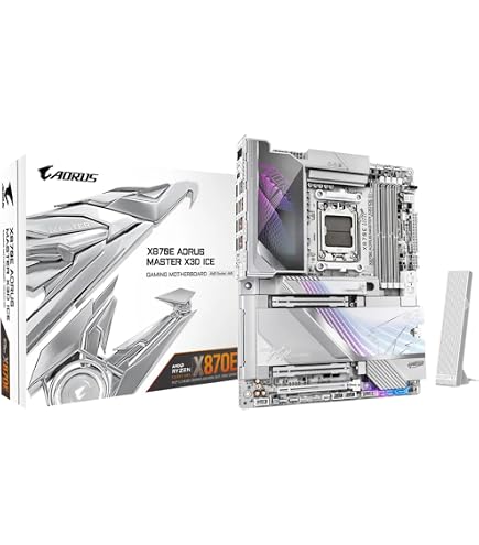 Amazon.com: GIGABYTE X870 AORUS Tachyon Ice Motherboard - Supports